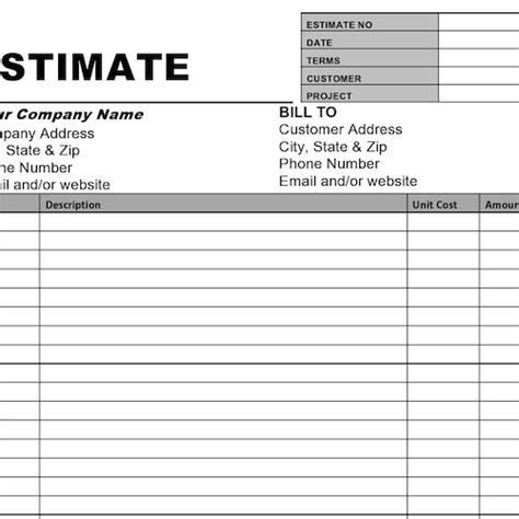 Paving Service Estimate Invoice Business Form Template Etsy