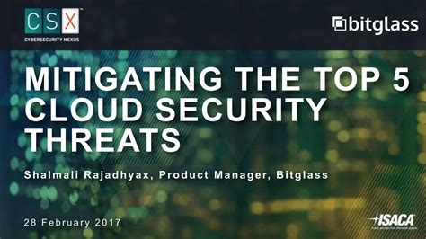 Mitigating The Top 5 Cloud Security Threats Ppt