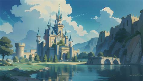 Magnificent Castle Graphic Novel Anime Manga Wallpaper 32492681 Stock ...