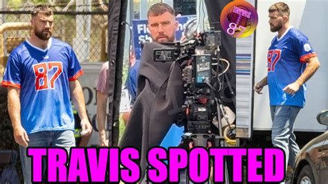 Travis Kelce SPOTTED On The Set For Lowe S Commercial Shoot With