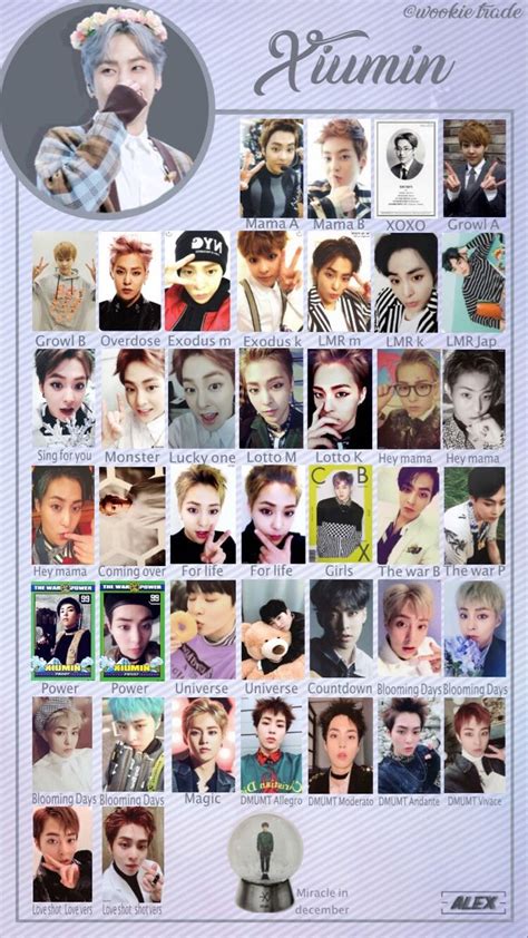 Xiumin Photocard Template By Me Aktor Korea Aktor Korea