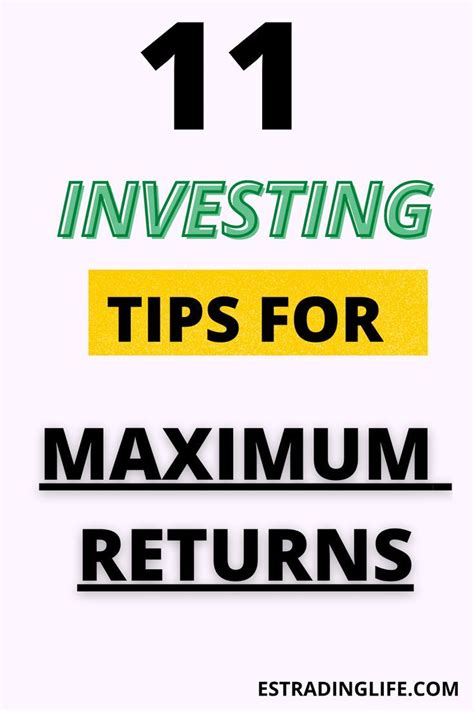 11 Investing Steps For Maximum Returns Investing Tips Invest Money