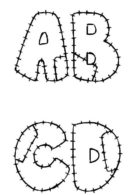 Molde De Letras Para Eva 9 Estilos Diferentes Para Baixar E Imprimir Costureira Em Sp