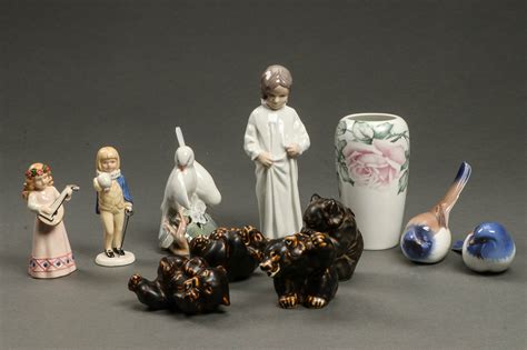 Royal Copenhagen og Bing Grøndahl Samling figurer af porcelæn 11