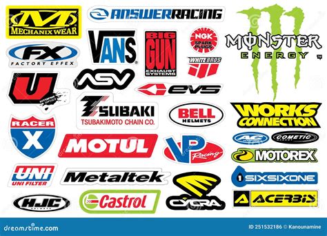 Racing Logos Decals