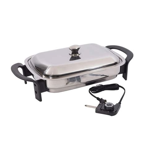 Precise Heat Large Electric Skillet | Cooking temperatures, Electric skillets, Cooking