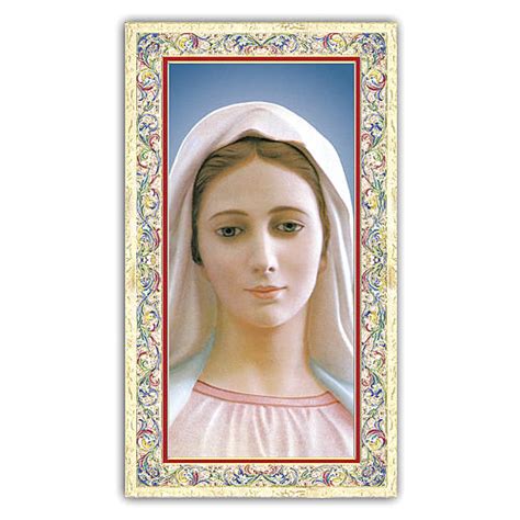 Holy Card Our Lady Of Medjugorje Prayer ITA 10x5 Cm Online Sales On