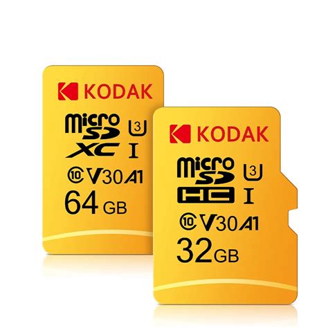 KODAK Cart O De Mem Ria Micro SD Vermelho Adaptador MicroSDHC