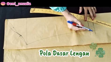 Tutorial Membuat Pola Dasar Lengan Baju Wanita Youtube