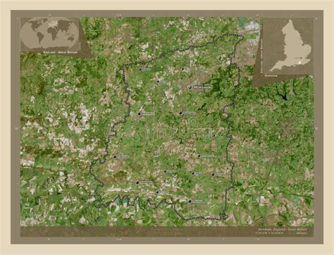 Horsham England Great Britain High Res Satellite Labelled P Stock