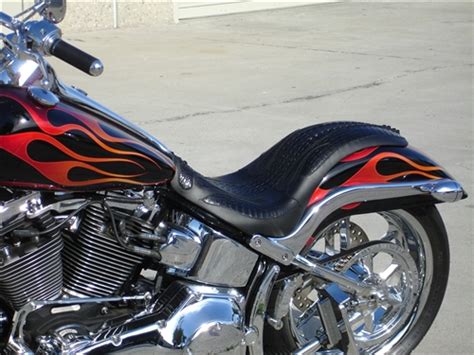 Custom Motorcycle Seat | 1999-2015 Softail Deuce Custom Seat | Low ...