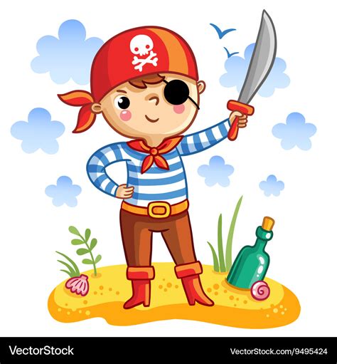 Cute Pirate Cartoon