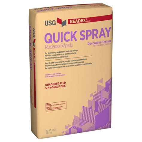 Usg Beadex Brand Lb Quick Spray Decorative Texture The