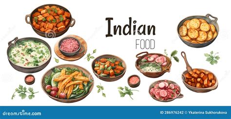 Indian Cuisine Spices in India Map Vector Design of Curry, Ginger and Anise with Masala ...