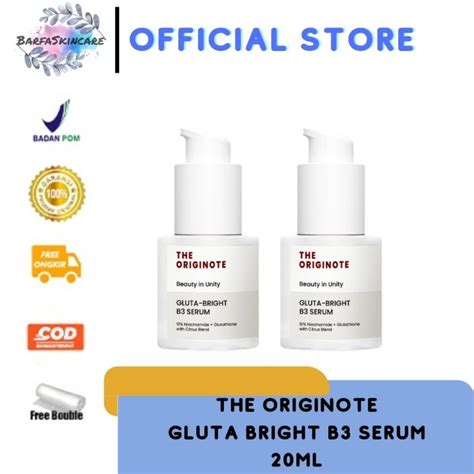 Jual The Originote Bright B Serum Niacinamide Glutathione With Jeju