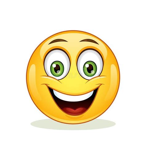 Emoticon Con La Cara Feliz Ilustraci N Del Vector Happy Face Emoticon