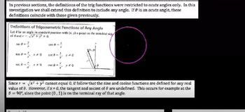 Evaluating trig functions of any angle in standard position | Channels ...