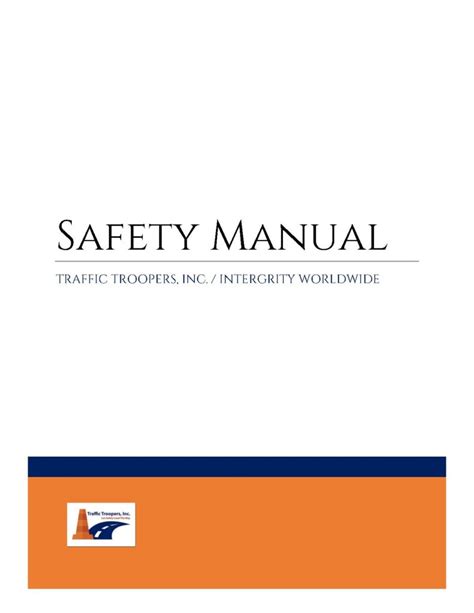 Safety Manual – TTI Employee Resource