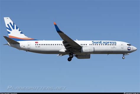 TC SPI SunExpress Boeing 737 82R WL Photo by Savaş binici ID 1581045