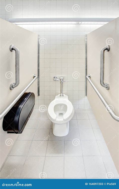 A Handicapped Accessible Restroom Stall Stock Image Image Of Clean Ecology 164097203