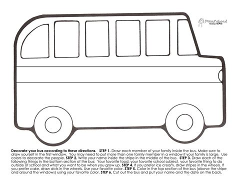 Free Printable School Bus Template