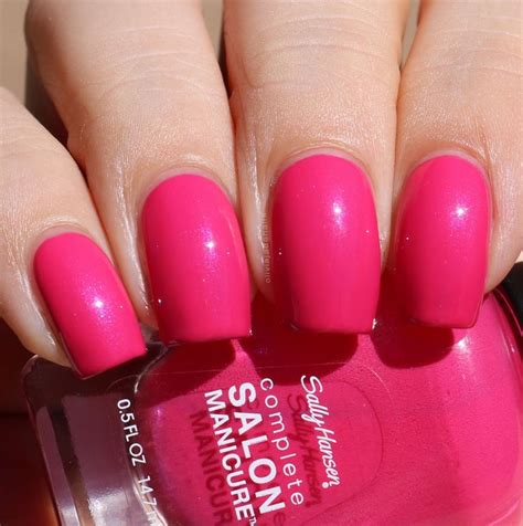 Sally Hansen Back To The Fuchsia Swatched By Olivia Jade Nails Sally