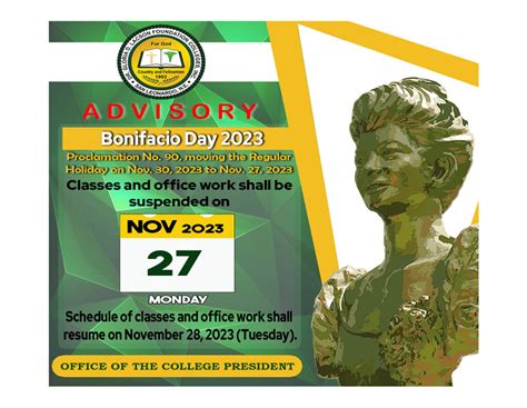 Bonifacio Day Gloria Lacson Colleges