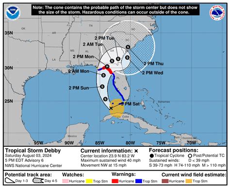 On A Path To Hit Florida Tropical Storm Debby Forms In Gulf Of Mexico