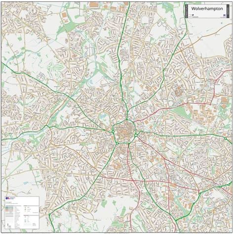 Wolverhampton Street Map