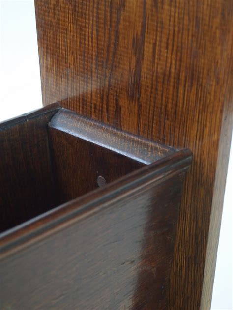 Small Art Deco Oak Book Trough