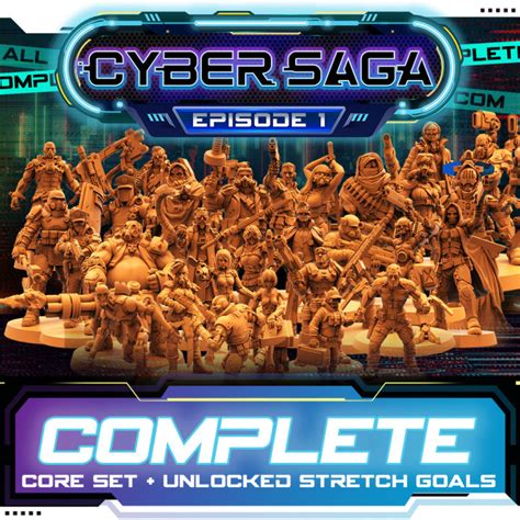 3D Printable CYBER SAGA - EPISODE 1 ALL-IN by PAPSIKELS MINIATURES