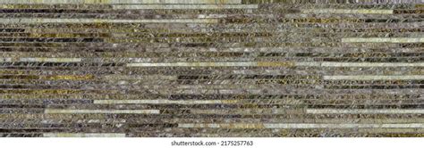 Golden Black Bricks Wall Texture Lined Stock Illustration 2175257763