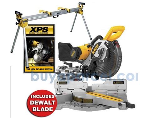 Dewalt Dw717xps 250mm Compound Mitre Saw 110v Dw717 And De7023 Leg Stand