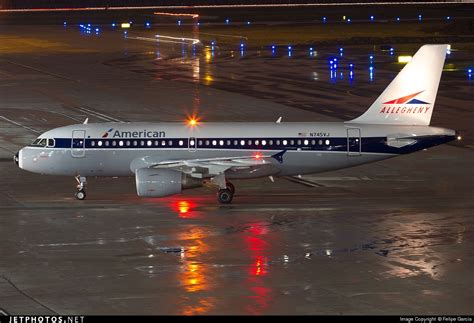 American Airlines Allegheny Retro Livery Airbus A319 112 N745vj 1289