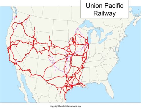 Union Pacific Railway Map [Railroad Routes & Divisions]