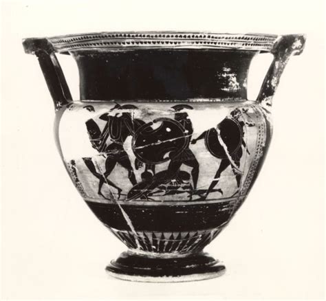 Athenian Black Figure Column Crater Mixing Bowl Museum Of Fine Arts