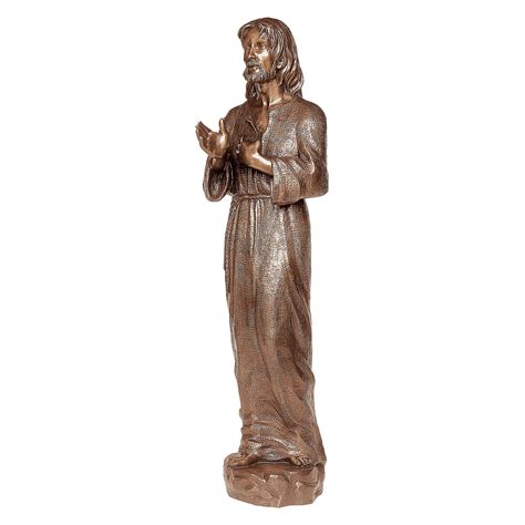 Statue J Sus Ma Tre Divin Bronze Cm Pour Ext Rieur Vente En Ligne