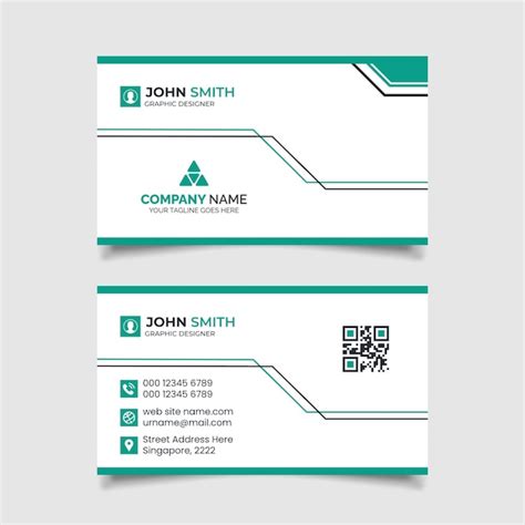 Premium Vector | Minimalist business card Design Template