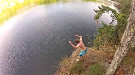 Cliff Jumping Gainer Flip YouTube