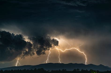 Lightning Jolt During Night Time · Free Stock Photo