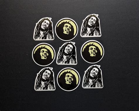 Bob Marley Stickers, Bob Marley Decals, Reggae Stickers, Reggae Music ...