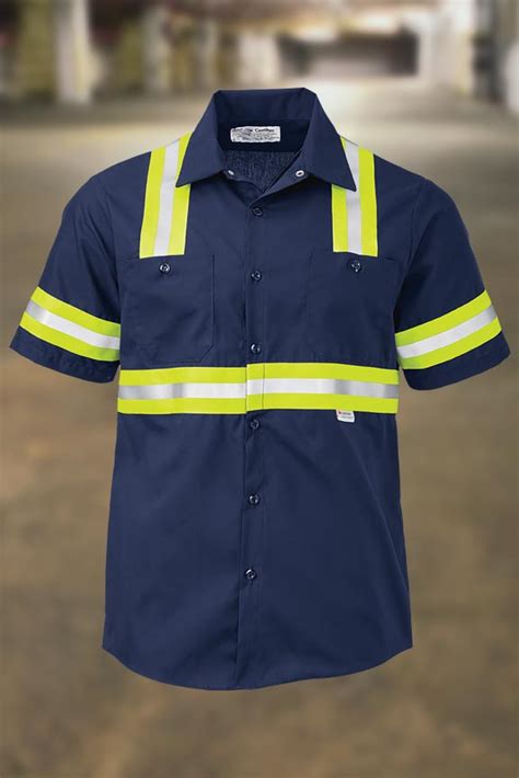 Hi Visibility Enhanced Visibility Work Shirts Canadian Linen