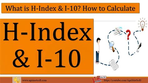 What Is H Index And I Index How To Calculate H Index And I Index