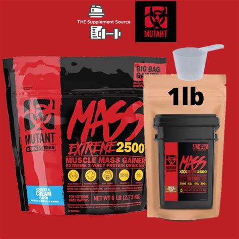 Factory Direct Sales Mutant Mass Xxxtreme Mass Gainer 2500 1lb 2lbs With Shaker Lazada Ph