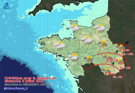 Météo France Ouest on Twitter Vigilancejaune orages Risque