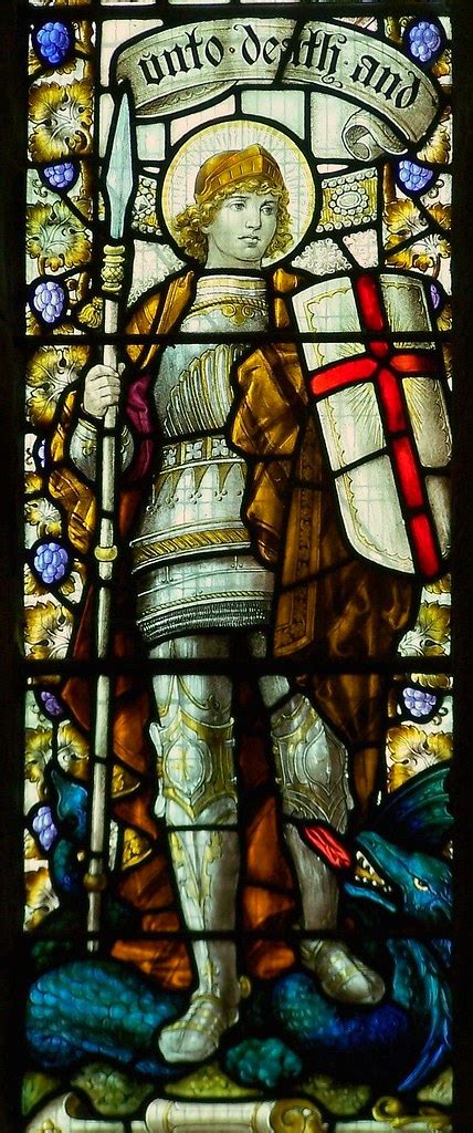 St George Window Llantrisant Edwardian Stained Glass In L Flickr