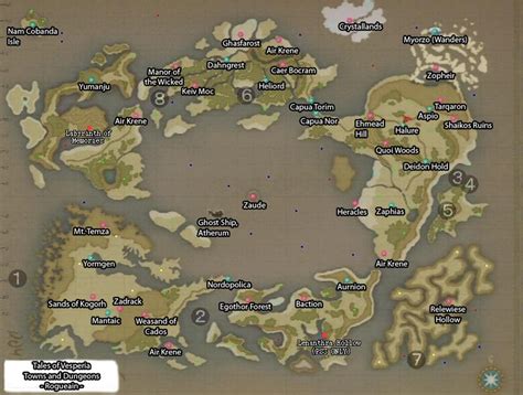 Tales Of Vesperia World Map - Zip Code Map