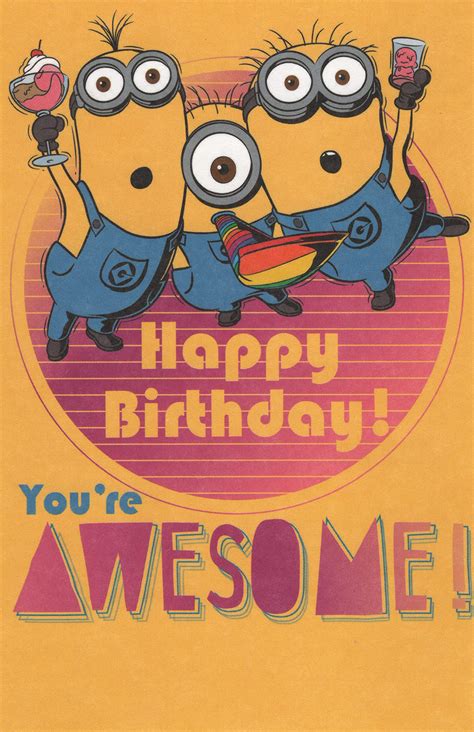 Minion Birthday Card Hallmark