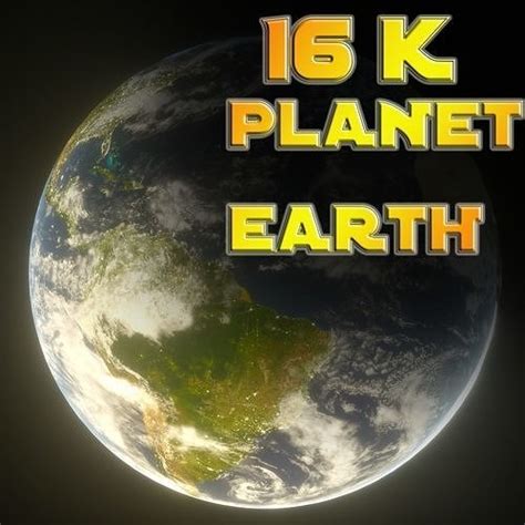 16k Earth Planet 3d Model Cgtrader