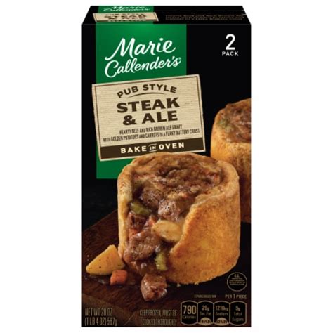 Marie Callender's Pub Style Steak and Ale Frozen Meal, 2 ct / 20 oz ...